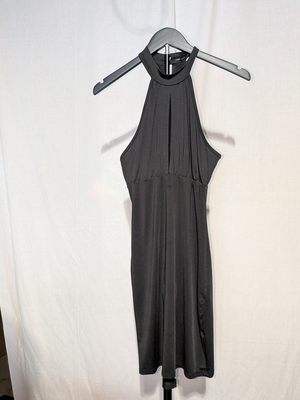 Fashion Nova Black Halter Neck Mini Dress